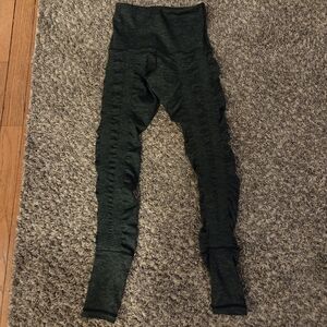 Forest Green Ruched Leggings